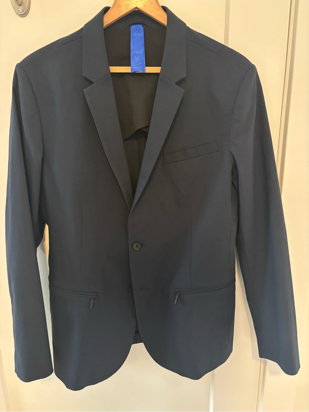 Kit & Ace Men's Navy Single-Breasted Blazer